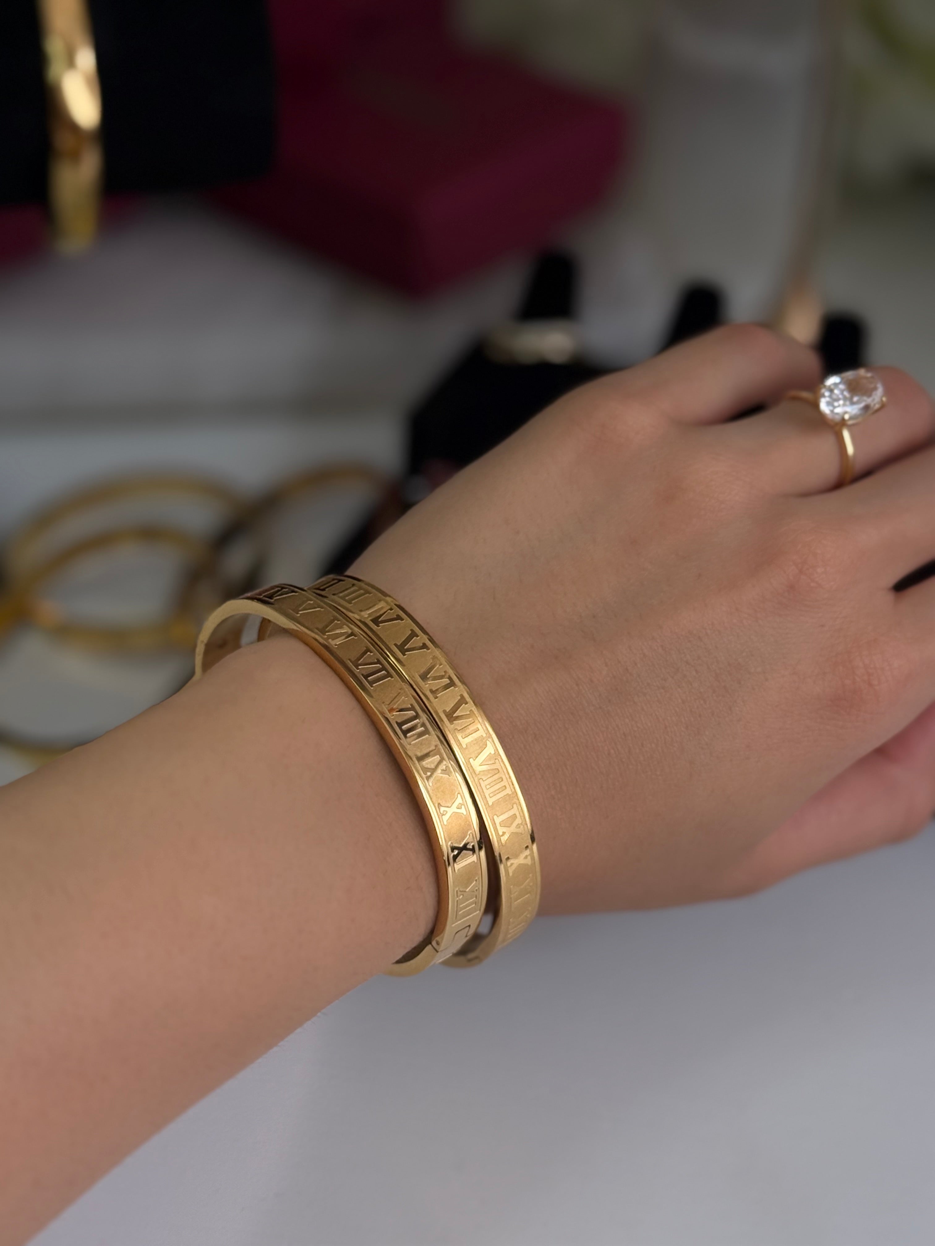 Bracelets in a hand 